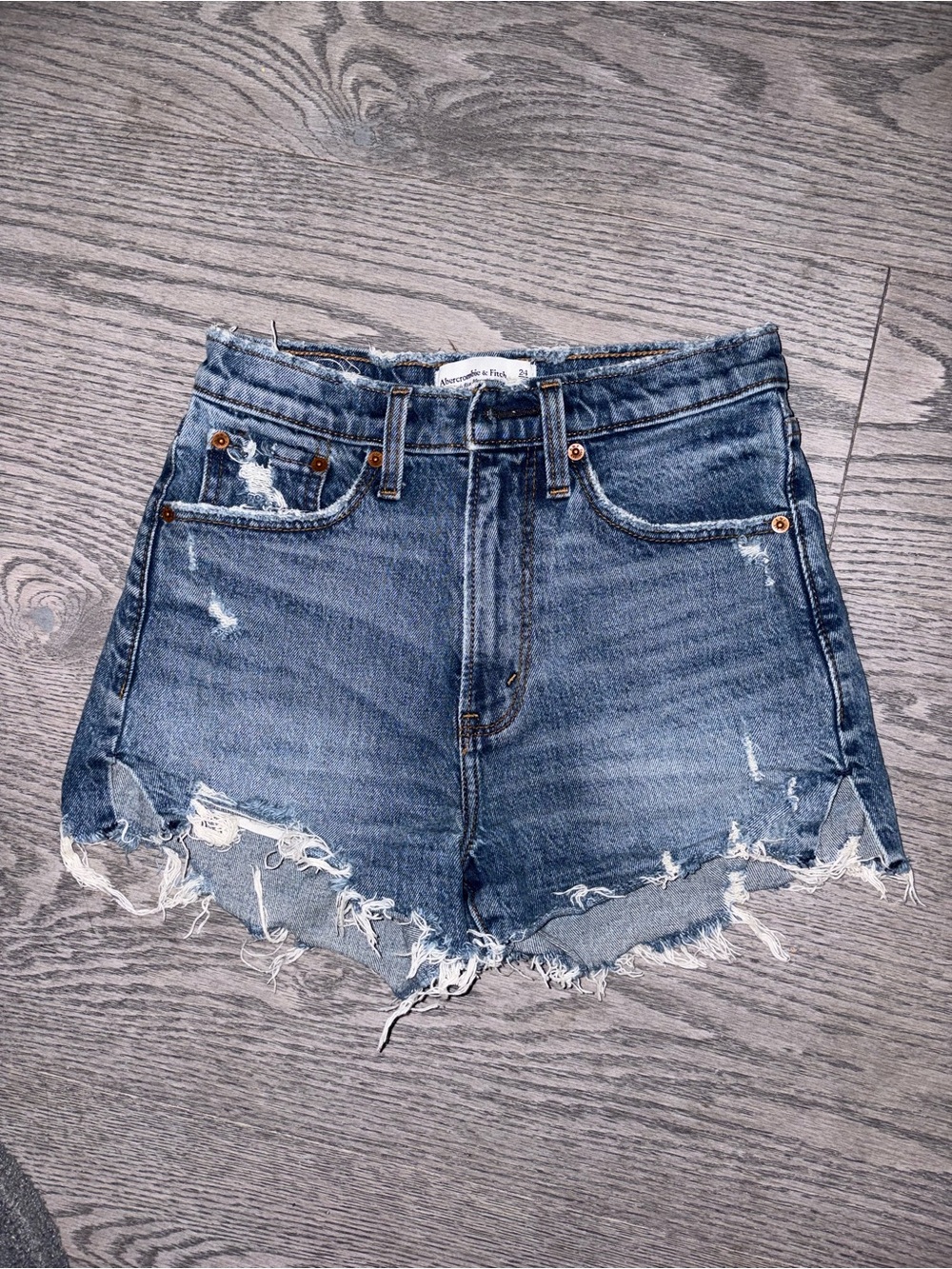 Abercrombie High-Rise Mom Shorts